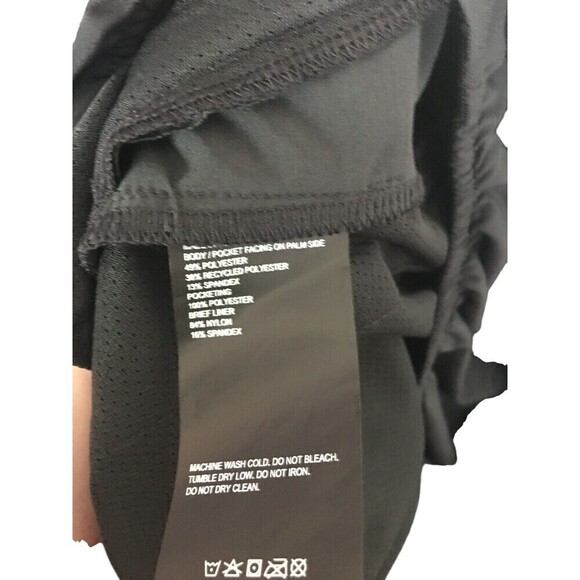 Tom Brady Brand Shorts Men's Size XXL Ink Black Zero Weight Lined - Picture 4 of 5